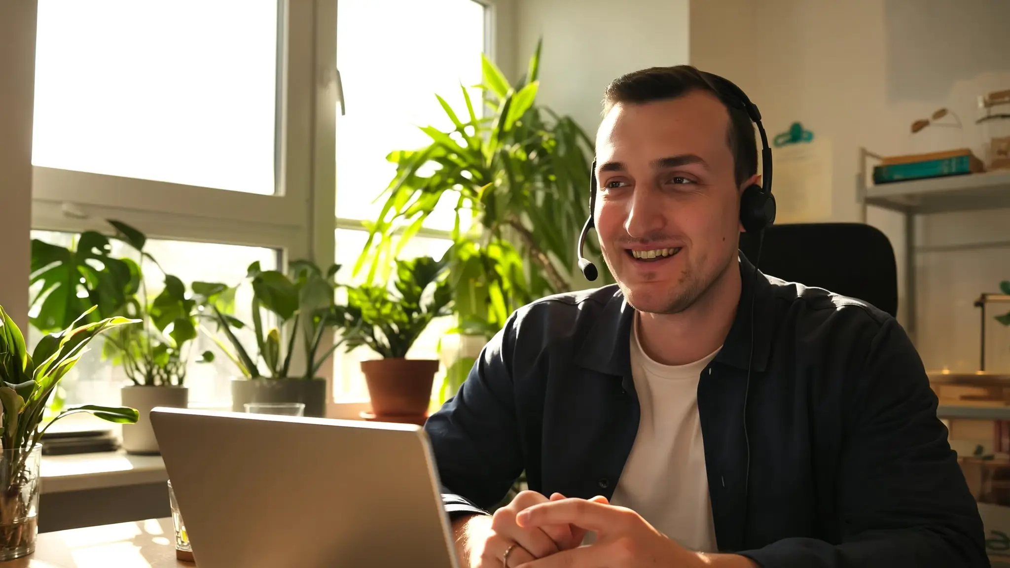 Kai Leineweber in einem persönlichen Beratungsgespräch