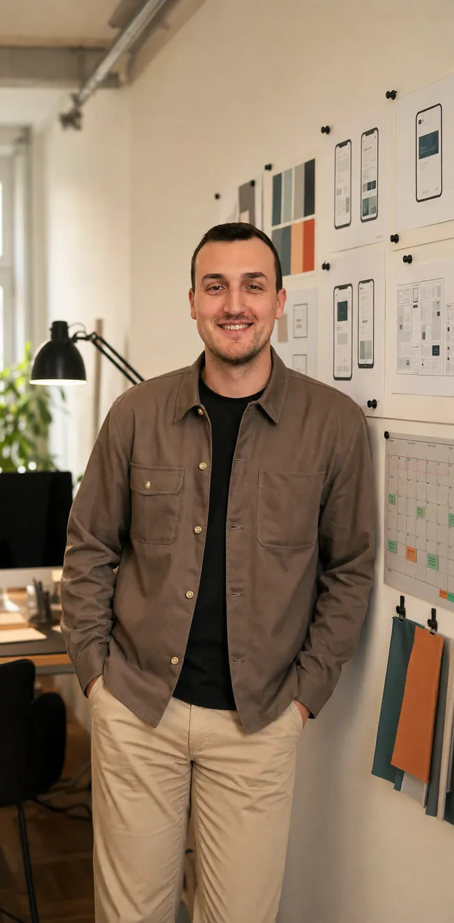 Kai Leineweber im Designstudio